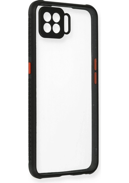 Newface Oppo A73 Kılıf Miami Şeffaf Silikon - Siyah