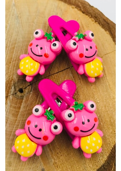 4 Lü Figürlü Renkli Lüks Çıt Çıt Toka