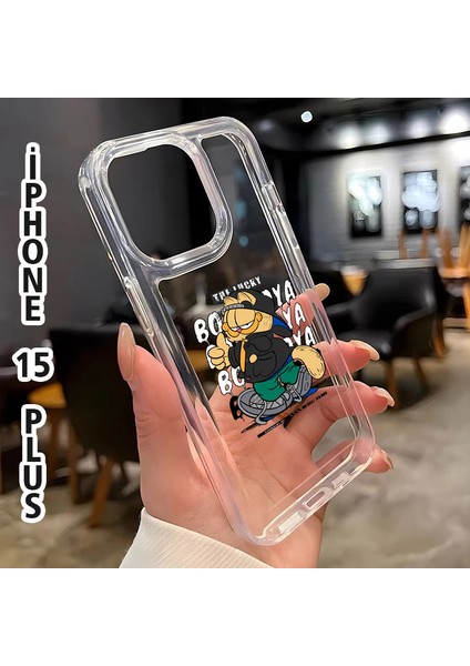 Iphone 15 Plus Sevimli Kedicik Baskılı Telefon Kılıfı