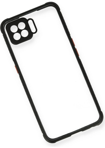 Newface Oppo A73 Kılıf Miami Şeffaf Silikon - Siyah