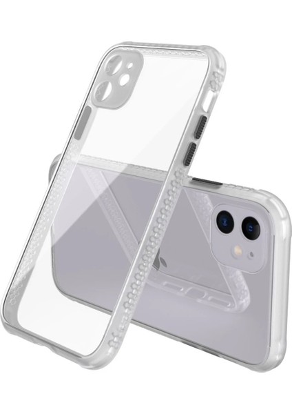 Newface iPhone 12 Kılıf Miami Şeffaf Silikon - Şeffaf