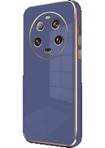 Newface Xiaomi Mi 14 Ultra Kılıf Volet Silikon - Mavi