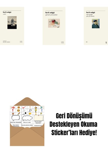 Cahil (Ciltli) + Görsel Yolculuklar + Van Gogh - Yüz Yıl Sonra + Okuma Sticker'ları