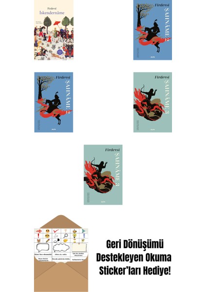 Firdevsi 5 Kitap Set + Okuma Sticker'ları