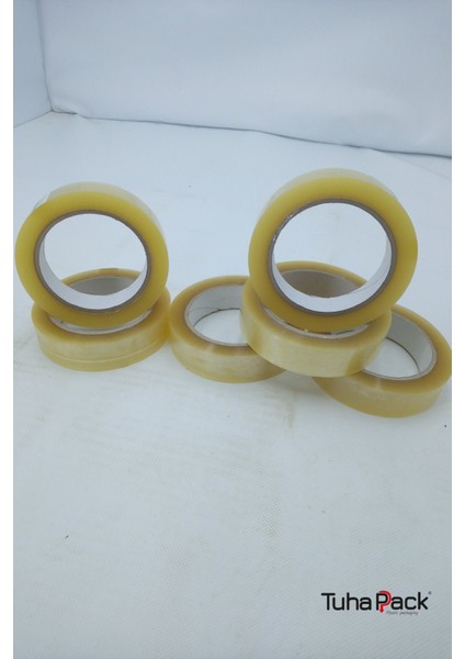 Koli Bandı 24MM x 100M Hotmelt Şeffaf (12 Adet) - Güçlü Yapışkanlı Koli Bandı fırsatları