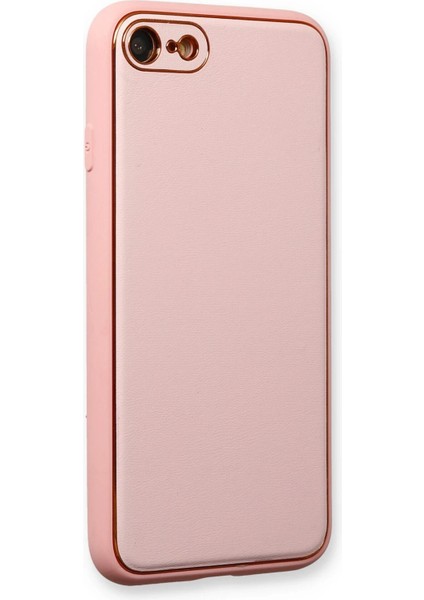 Newface iPhone 7 Kılıf Coco Deri Silikon Kapak - Pudra fiyatları