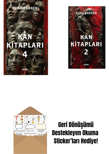 Kan Kitapları 4 + Kan Kitapları 2 + Okuma Sticker'ları