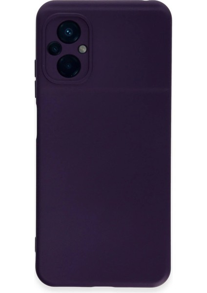 Newface Xiaomi Poco M5 Kılıf Nano Içi Kadife Silikon - Mor