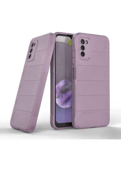 Newface Samsung Galaxy A03S Kılıf Optimum Silikon - Mor