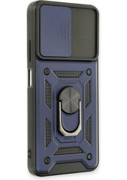 Newface Xiaomi Poco M4 Pro 5g Kılıf Pars Lens Yüzüklü Silikon - Lacivert fiyatları