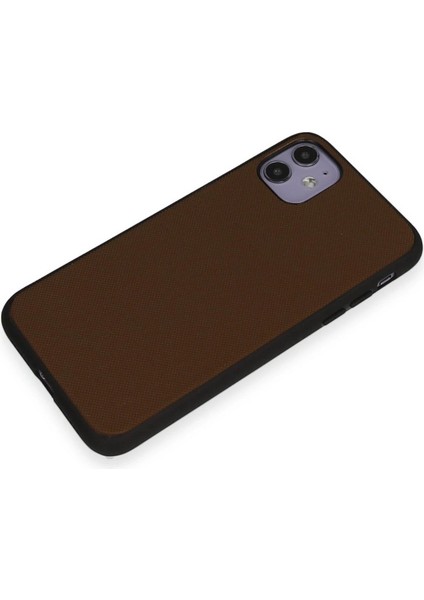 Newface iPhone 11 Kılıf Taft Kapak - Kahverengi