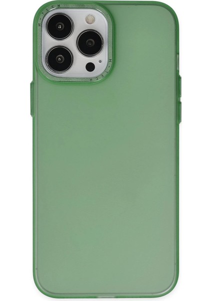 Newface iPhone 13 Pro Kılıf Modos Metal Kapak - Koyu Yeşil