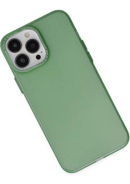 Newface iPhone 13 Pro Kılıf Modos Metal Kapak - Koyu Yeşil