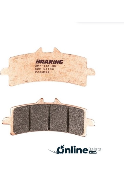 Aprılıa Rsv4 Rf 1000 2015-2020 Braking Sinterli Ön Fren Balata OB93055