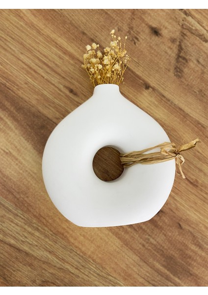 Donut Vazo - Modern Iskandinav Tarzı Tekli Vazo fiyatları