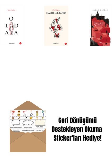 Aloda + Halifeler Köyü + Papadopulos Apartmanı + Okuma Sticker'ları