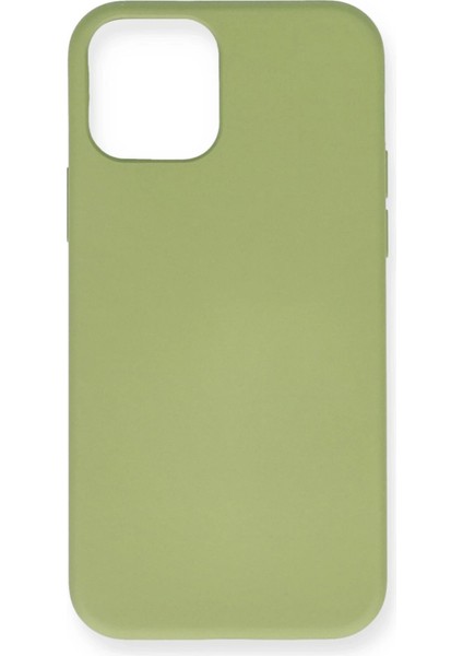Newface iPhone 12 Mini Kılıf Nano Içi Kadife Silikon - Yeşil