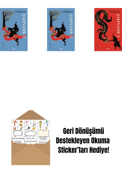 Şahnâme 2 + Şahnâme 2 (Ciltli) + Şahnâme 1 (Ciltli) + Okuma Sticker'ları