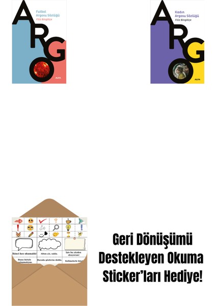 Futbol Argosu Sözlüğü + Kadın Argosu Sözlüğü + Okuma Sticker'ları