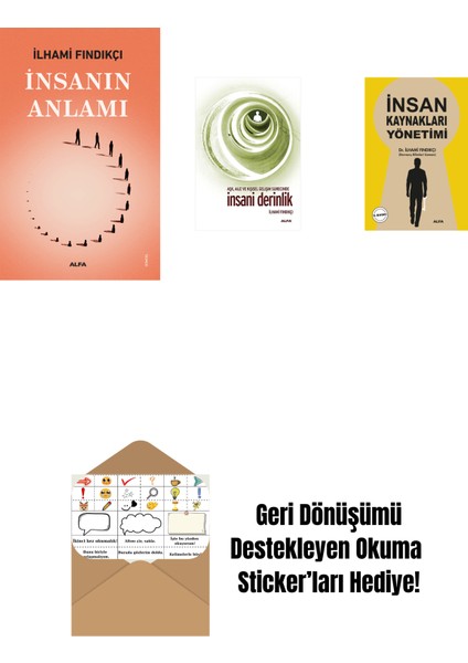 Insanın Anlamı + Insani Derinlik + Insan Kaynakları Yönetimi + Okuma Sticker'ları