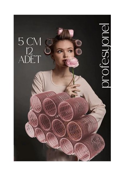 5 Cm Bigudi Saç Bigudisi Profesyonel 12 ADET