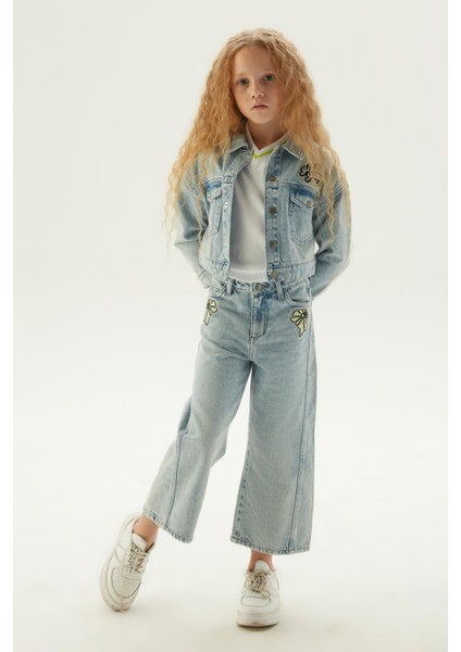 Bg Store Kız Çocuk Denim Ceket