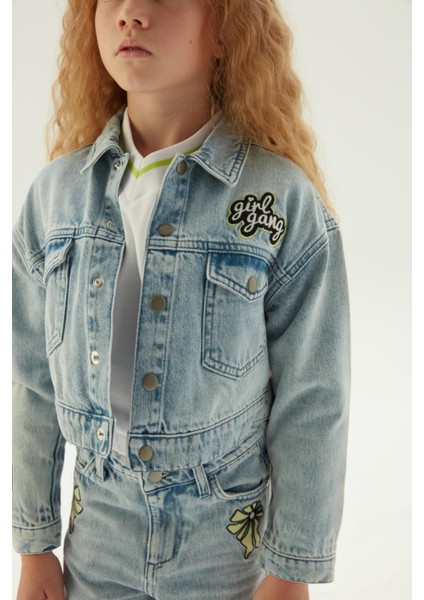 Bg Store Kız Çocuk Denim Ceket modelleri