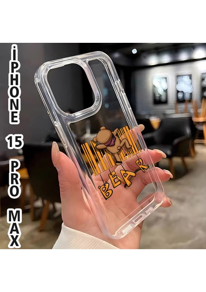 Iphone 15 Pro Max Bear Baskılı Telefon Kılıfı