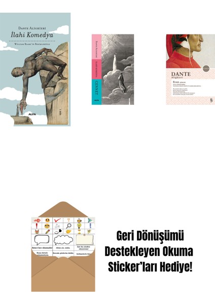 Ilahi Komedya (Bez Ciltli) + Ilahi Komedya - Cennet + Rime Şiirler + Okuma Sticker'ları