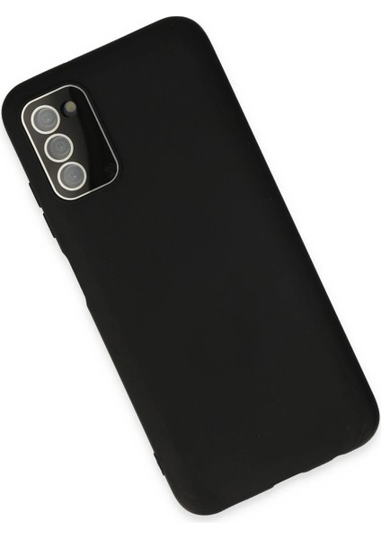 Newface Samsung Galaxy A03S Kılıf Lansman Glass Kapak - Siyah
