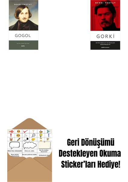 Gogol + Gorki + Okuma Sticker'ları