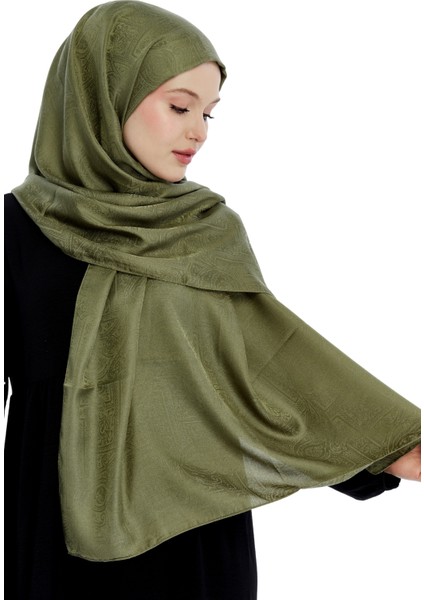 Monogram Etnik Desen Şal - Haki fırsatları
