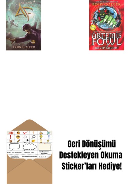 Artemis Fowl 6 - Zaman Paradoksu + Artemis Fowl 5 - Kayıp Koloni + Okuma Sticker'ları