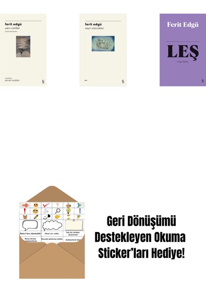 Yeni Cahiller + Seyir Sözcükleri + Leş (Bez Ciltli) + Okuma Sticker'ları