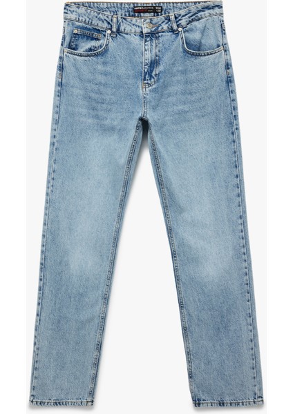 Pamuklu Normal Bel Straight Fit Jean Pantolon - Mark Jean
