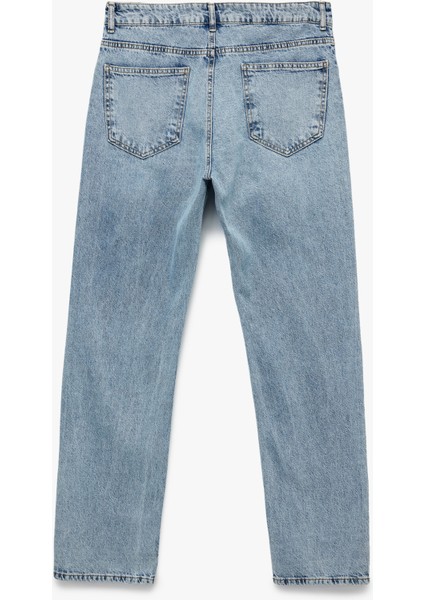 Pamuklu Normal Bel Straight Fit Jean Pantolon - Mark Jean fiyatları