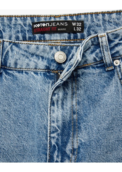 Pamuklu Normal Bel Straight Fit Jean Pantolon - Mark Jean modelleri