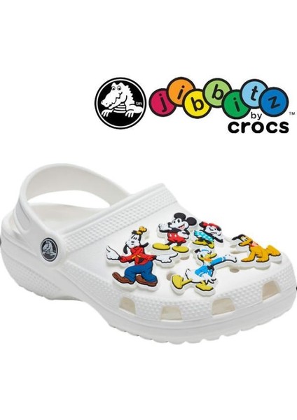 10010001-1 Mıckey Frıends 5pck Jıbbıts Crocs Terlik Süsü