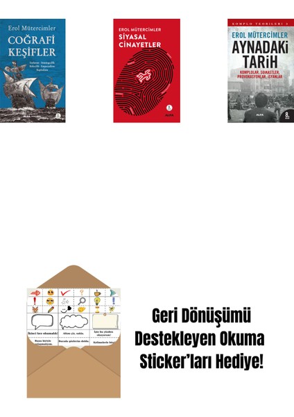 Coğrafi Keşifler + Siyasal Cinayetler + Aynadaki Tarih + Okuma Sticker'ları