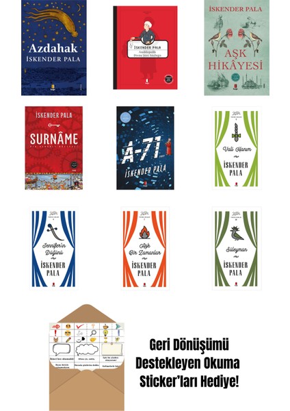 Iskender Pala 9 Kitap Set + Okuma Sticker'ları