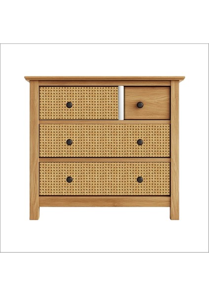 Hasır Rattan Desenli Kendinden Yapışkanlı Laminasyonlu Dolap, Şifonyer, Komodin Kaplama Folyosu indirimleri