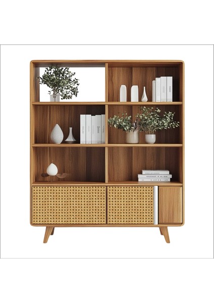 Hasır Rattan Desenli Kendinden Yapışkanlı Laminasyonlu Dolap, Şifonyer, Komodin Kaplama Folyosu