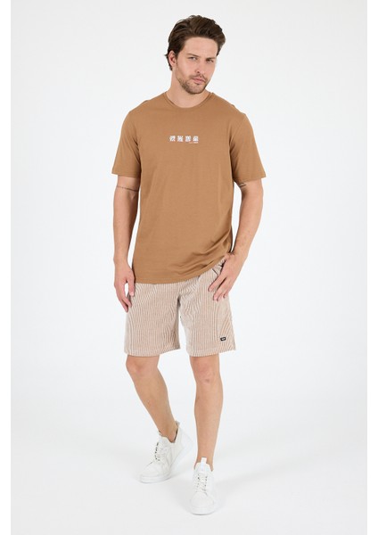 Erkek %100 Pamuk Bisiklet Yaka Kısa Kollu Baskılı T-Shirt Rahat ve Şık Günlük Tişört 0106 modelleri