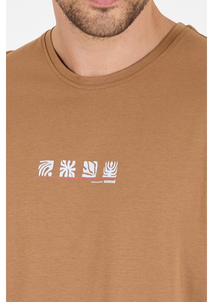 Erkek %100 Pamuk Bisiklet Yaka Kısa Kollu Baskılı T-Shirt Rahat ve Şık Günlük Tişört 0106 fırsatları