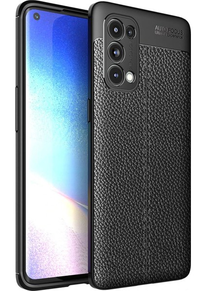 Newface Oppo Reno 5 Pro Kılıf Auto Focus Kapak - Siyah