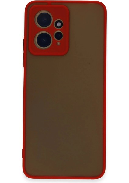 Newface Xiaomi Redmi Note 12 4g Kılıf Montreal Silikon Kapak - Kırmızı