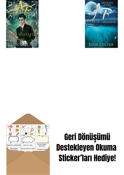 Artemis Fowl 8 - Son Muhafız + Artemis Fowl 7 - Atlantis Saplantısı + Okuma Sticker'ları