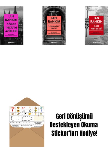Gölge Incil'in Azizleri + Fleshmarket Geçidi + Kan Meselesi + Okuma Sticker'ları