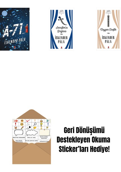 A-71 + Jennifer’ın Düğünü (Ciltli) + Neyzen Tevfik (Ciltli) + Okuma Sticker'ları
