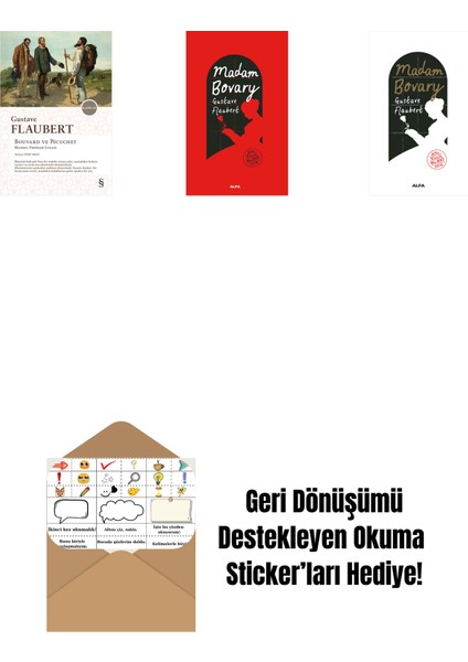 Madam Bovary (Ciltli) + Madam Bovary + Okuma Sticker'ları
